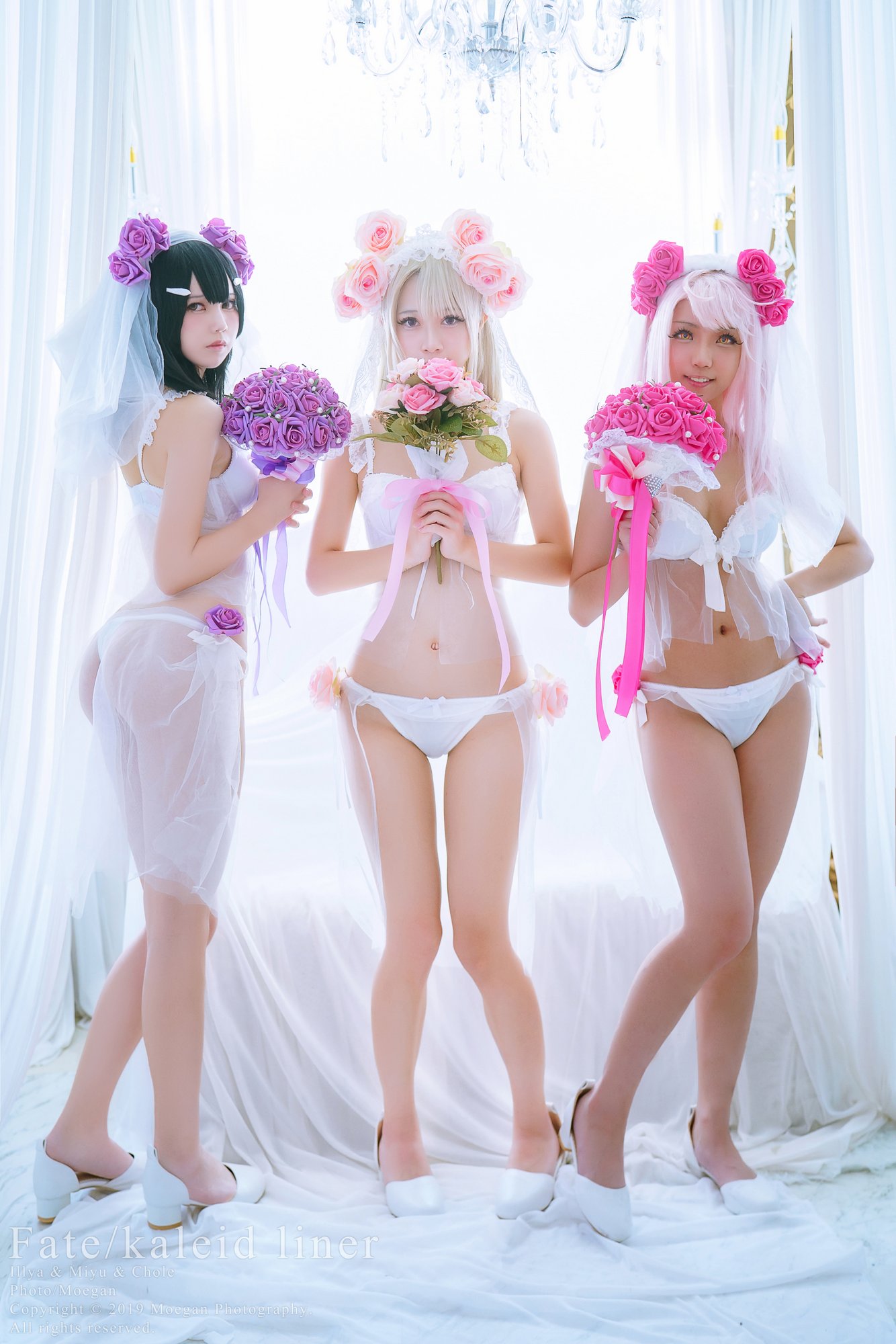 [沖田凜花Rinka、鈴鈴Yakira、鬼姬Oni Hime] Wedding Bikini ver. (Fate kaleid liner プリズマ☆イリヤ)