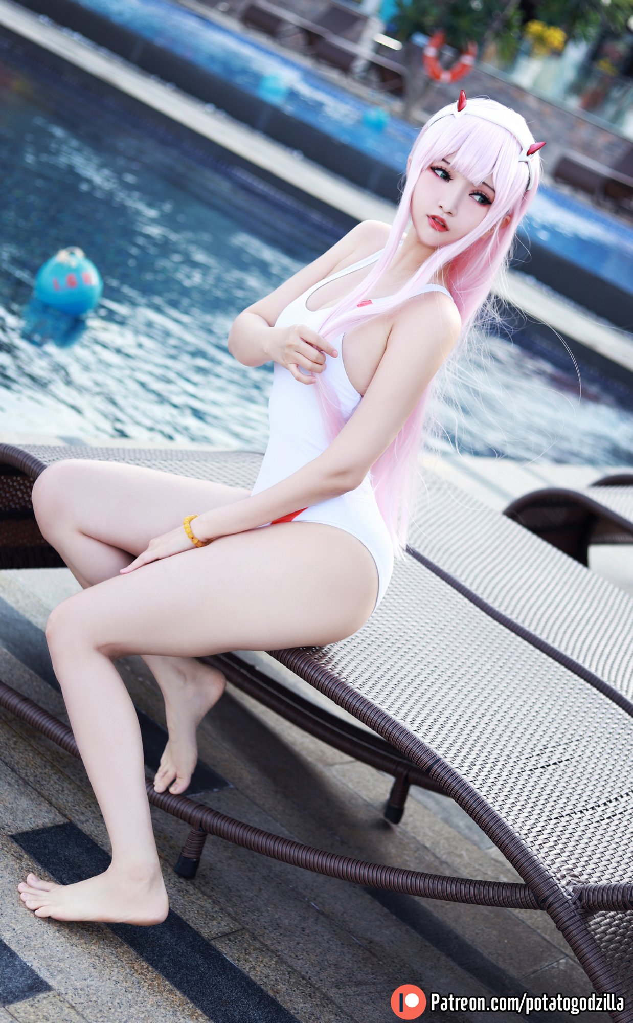 Potato Godzilla - Zero Two Swimsuit